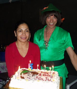 Peter  Birthday Party on Peterpan S Pixie Birthday Party    2003